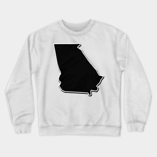 Black Georgia Outline Crewneck Sweatshirt